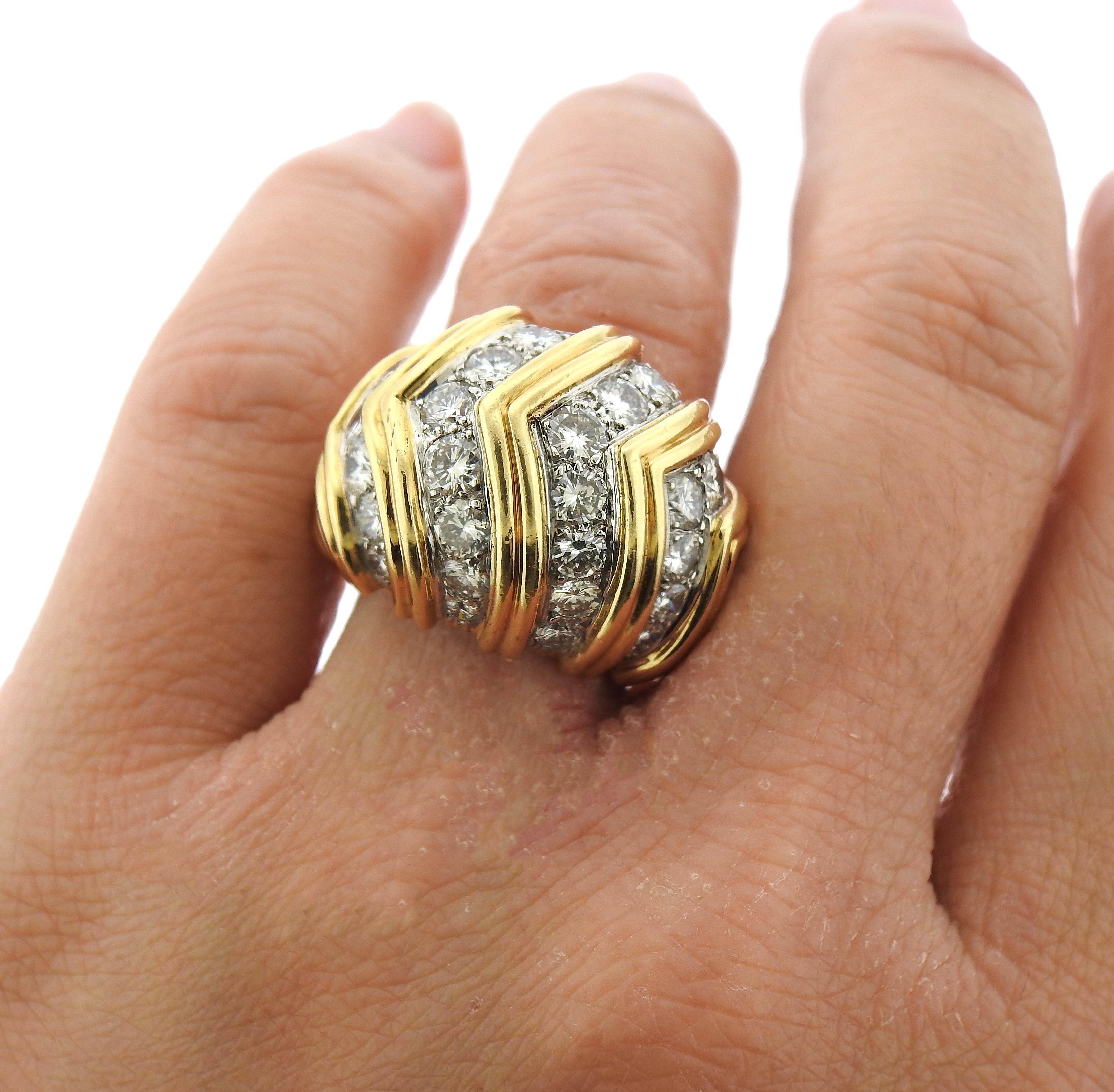 Tiffany & Co Diamond Golding Co Dome Ring Pour femmes en vente