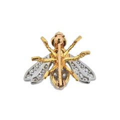 Tiffany & Co. Diamond Gold Ruby Bee Insect Brooch Pin