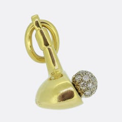 Tiffany & Co. Diamond Golf Club Charm Pendant