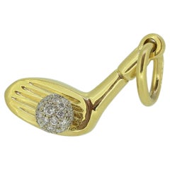Tiffany & Co. Diamond Golf Club Charm Pendant