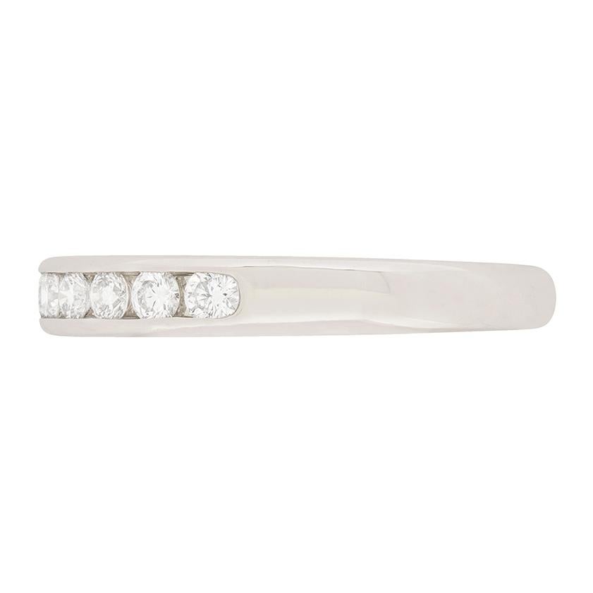 Tiffany & Co. Diamond Hal Eternity Wedding Band In Good Condition In London, GB