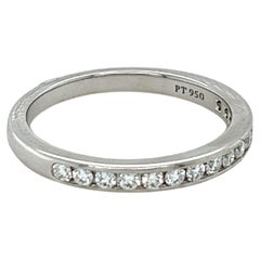 Used Tiffany & Co Diamond Half Eternity Ring 0.24ct