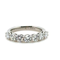 Tiffany & Co Diamond Half Eternity Ring 1.09ct