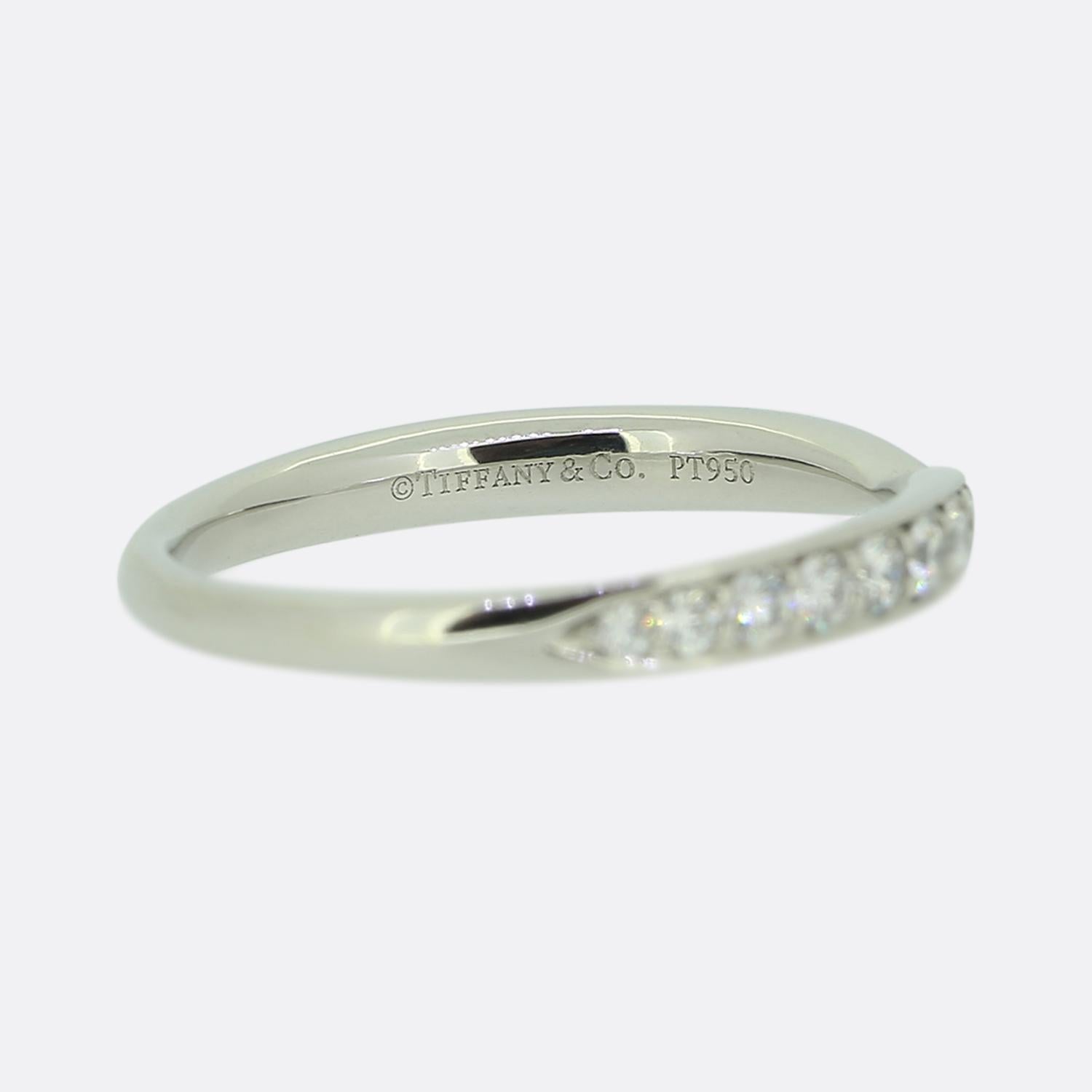 Round Cut Tiffany & Co. Diamond Harmony Band Ring