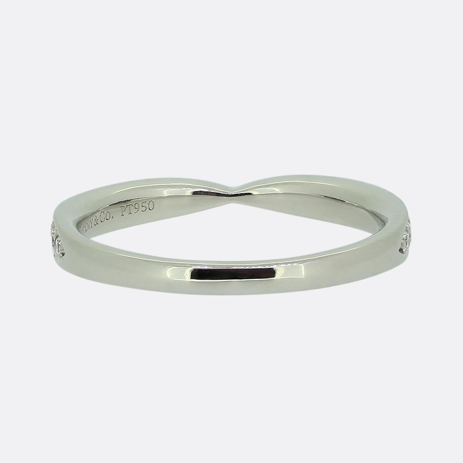 Tiffany & Co. Diamond Harmony Band Ring In Good Condition In London, GB