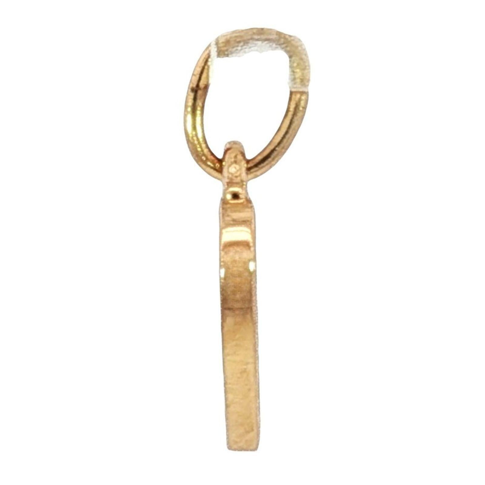 Tiffany & Co. Charm a forma di cuore con diamante in oro rosa 18k In condizioni ottime in vendita a Fairfield, CT