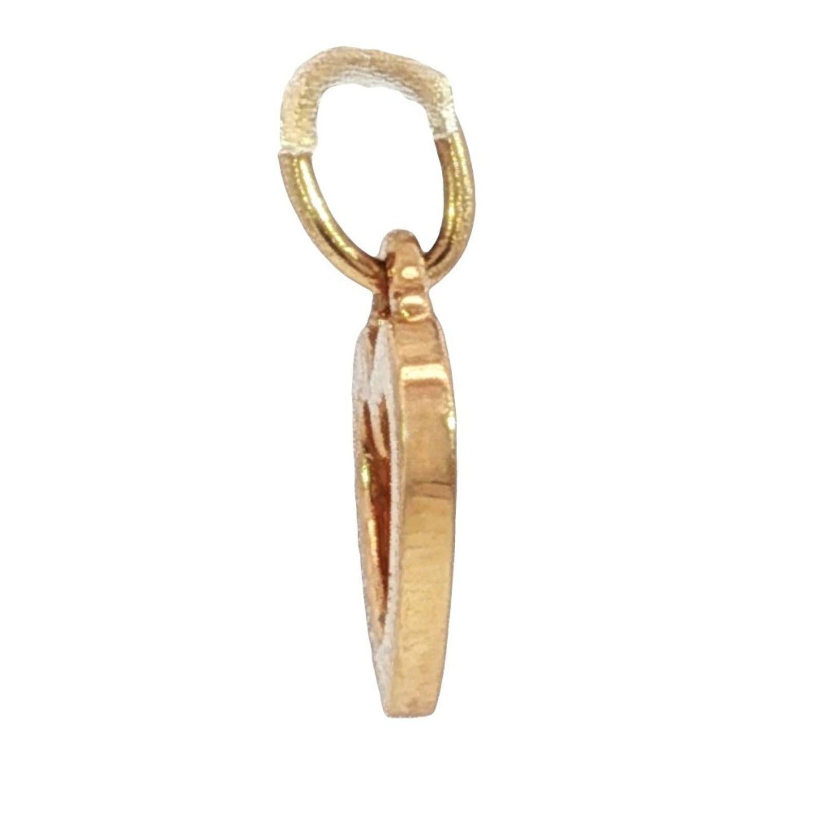 Donna Tiffany & Co. Charm a forma di cuore con diamante in oro rosa 18k in vendita