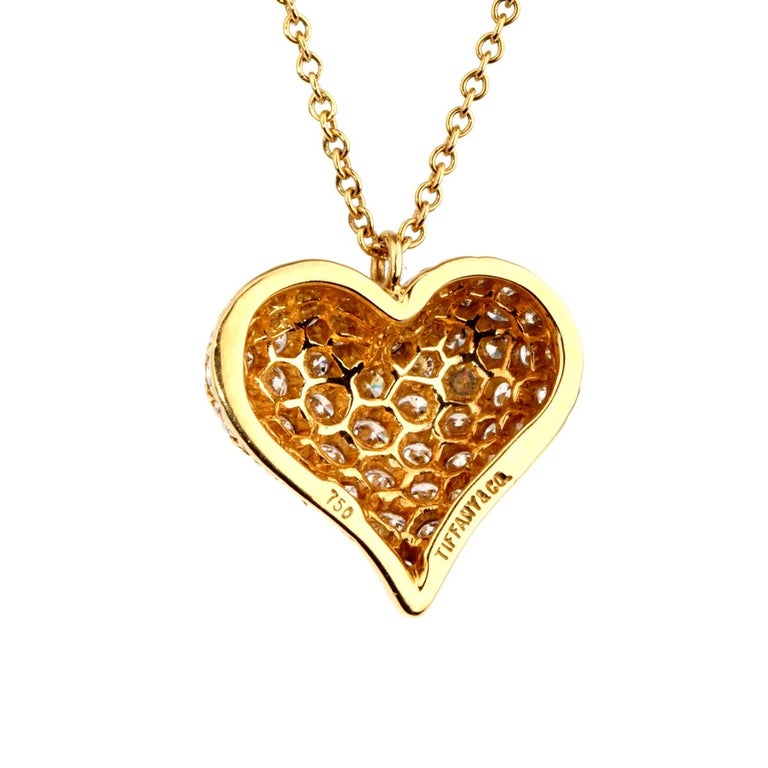Tiffany and co heart necklace gold Clearance