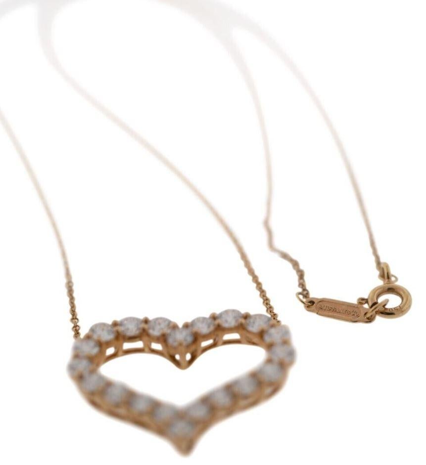 Tiffany & Co. Diamant-Herz-Halskette (Zeitgenössisch) im Angebot