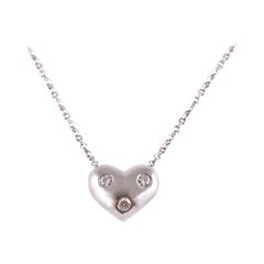 Tiffany & Co. Diamond Heart Necklace in Platinum