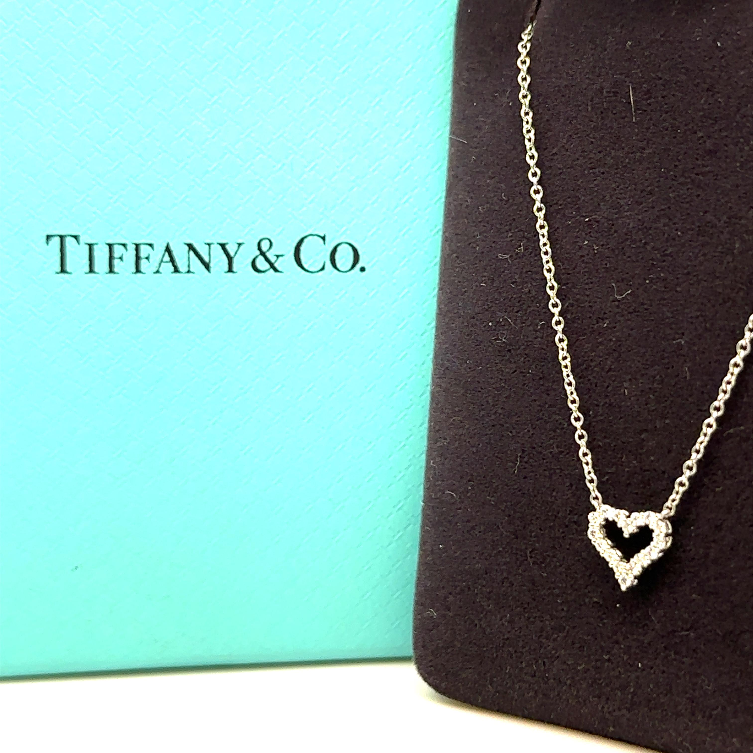 Tiffany & Co. Diamond Heart Pendant 0.20 Carat 10