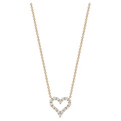 Tiffany & Co. Diamond Heart Pendant 18k Gold