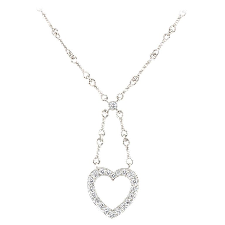 Tiffany Diamond Heart Necklaces 60 For Sale On 1stdibs