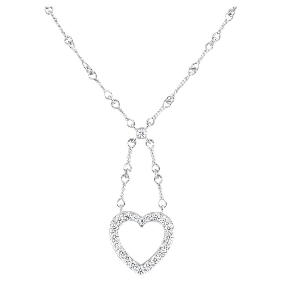 Tiffany & Co. Diamond Heart Pendant .65 Carat