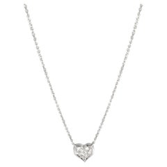 Tiffany & Co. Diamond Heart Pendant in Platinum 0.17 CTW