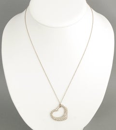 Tiffany & Co. Diamond Heart Pendant Necklace