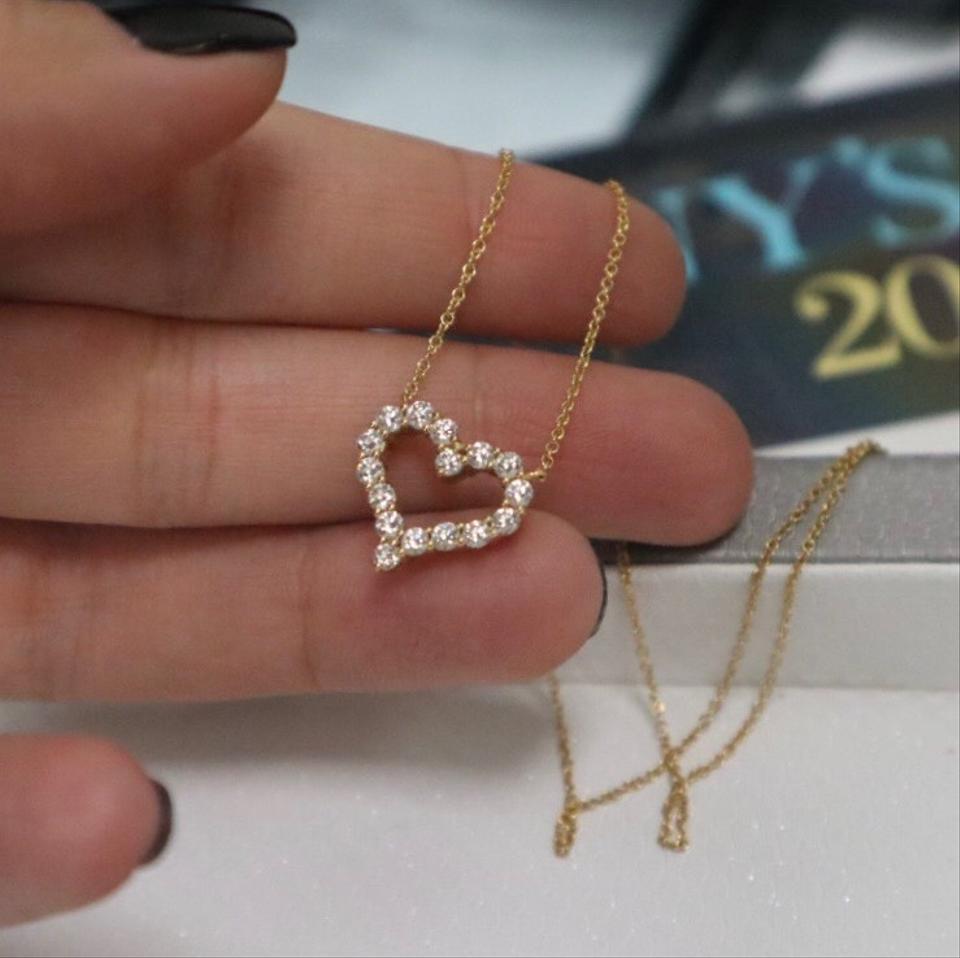 Diamond Heart Pendant Necklace 