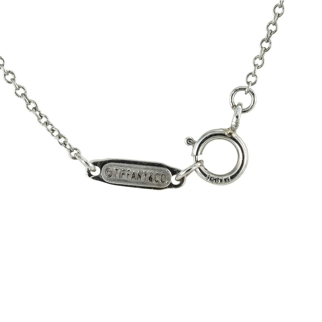 Women's or Men's Tiffany & Co Diamond Heart Platinum Necklace