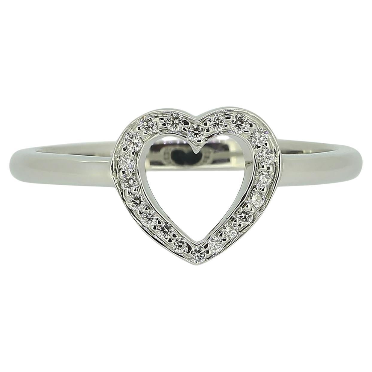 Tiffany & Co. Diamond Heart Ring For Sale