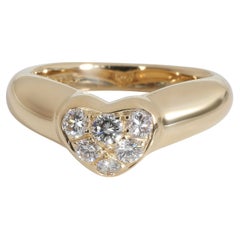 Tiffany & Co. Diamond Heart Ring in 18k Yellow Gold 0.22 CTW
