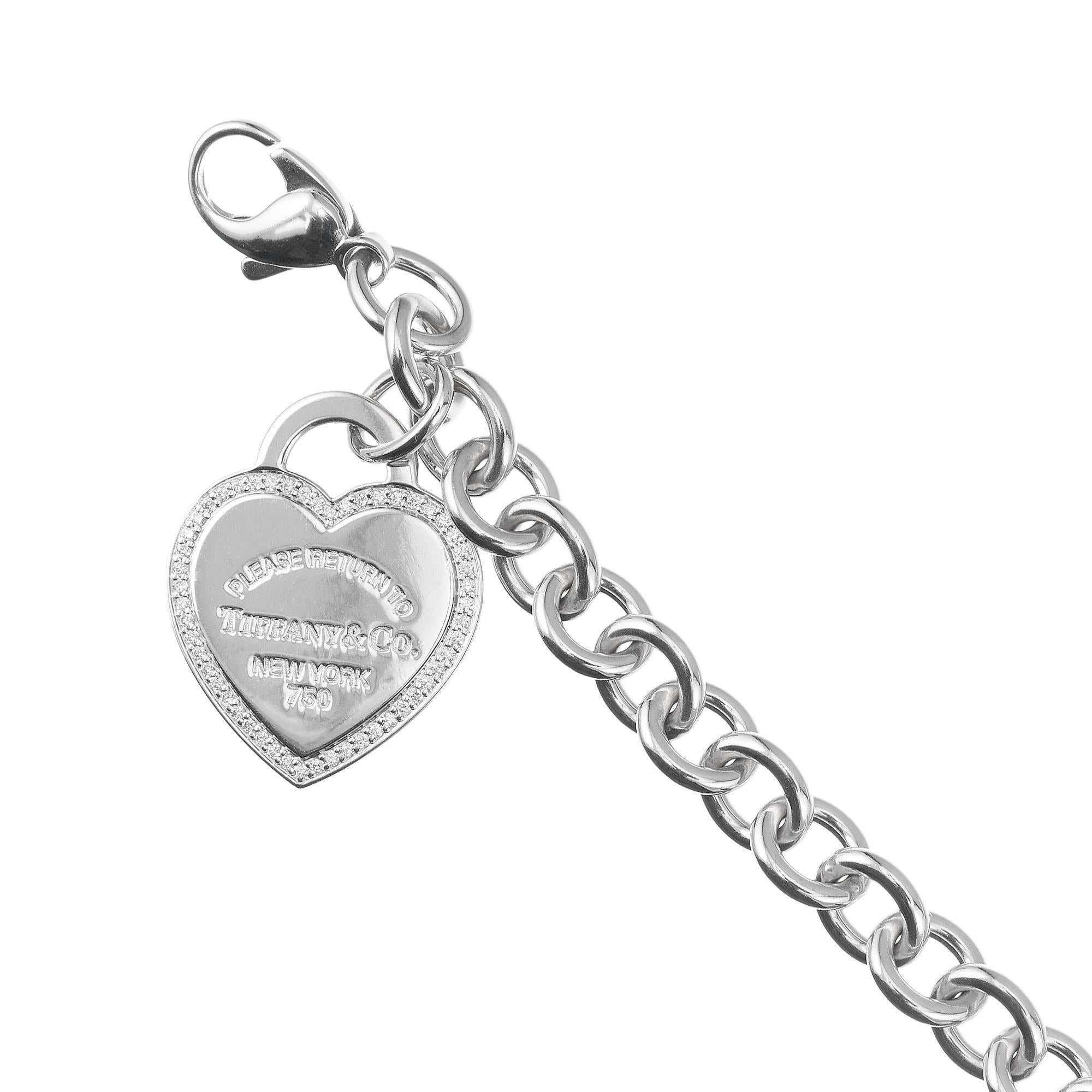 tiffany diamond heart bracelet