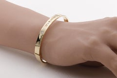 Tiffany & Co. Bangle con diamante e cerniera in oro giallo 18 carati