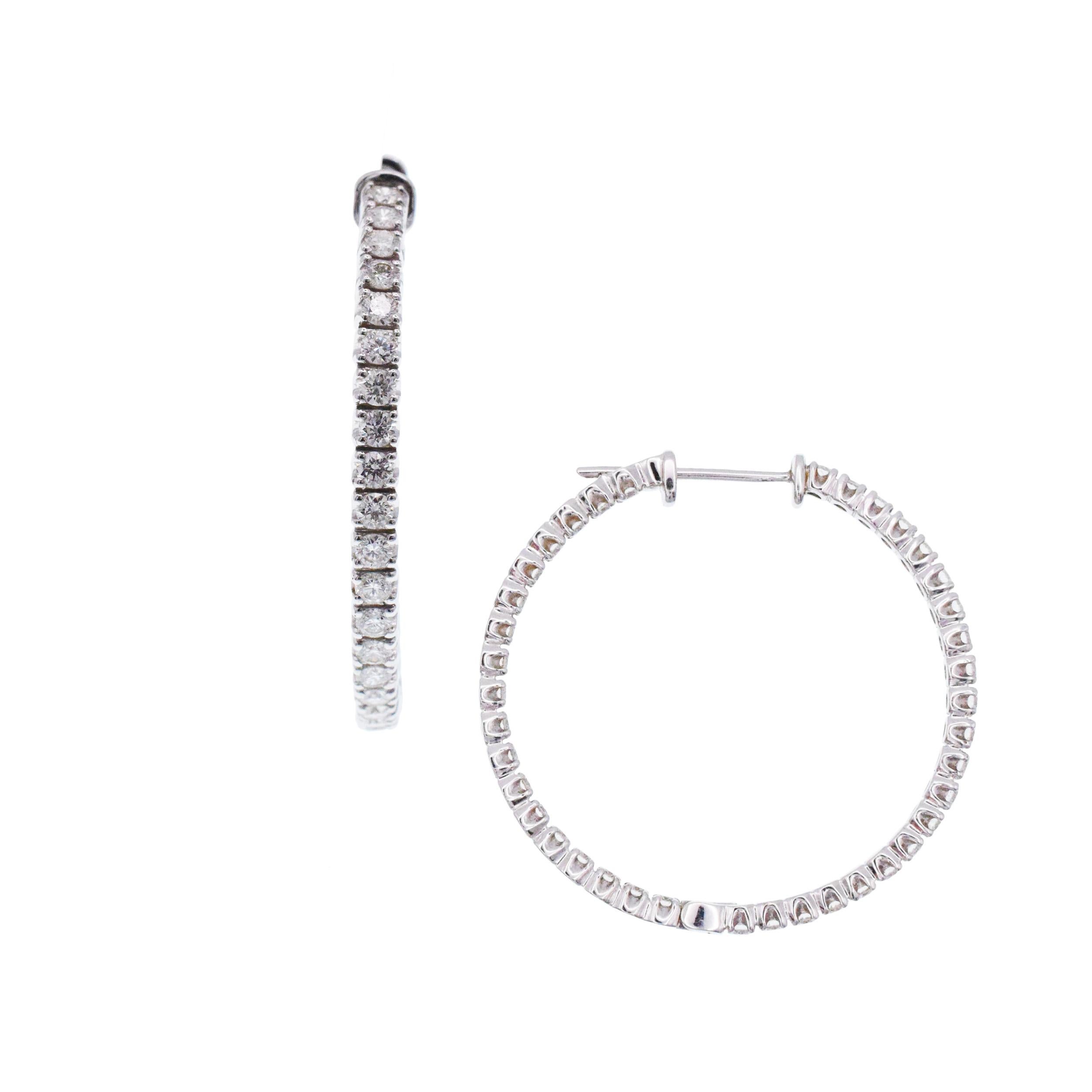 Women's Tiffany & Co. Diamond Hoop Earrings