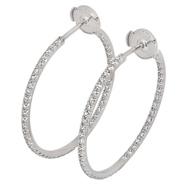 Tiffany and co earrings hoops Clearance