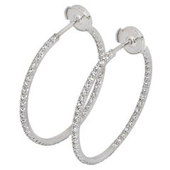 Tiffany & Co. Diamond Hoop Earrings