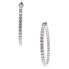 Tiffany & Co. Diamond Hoop Earrings
