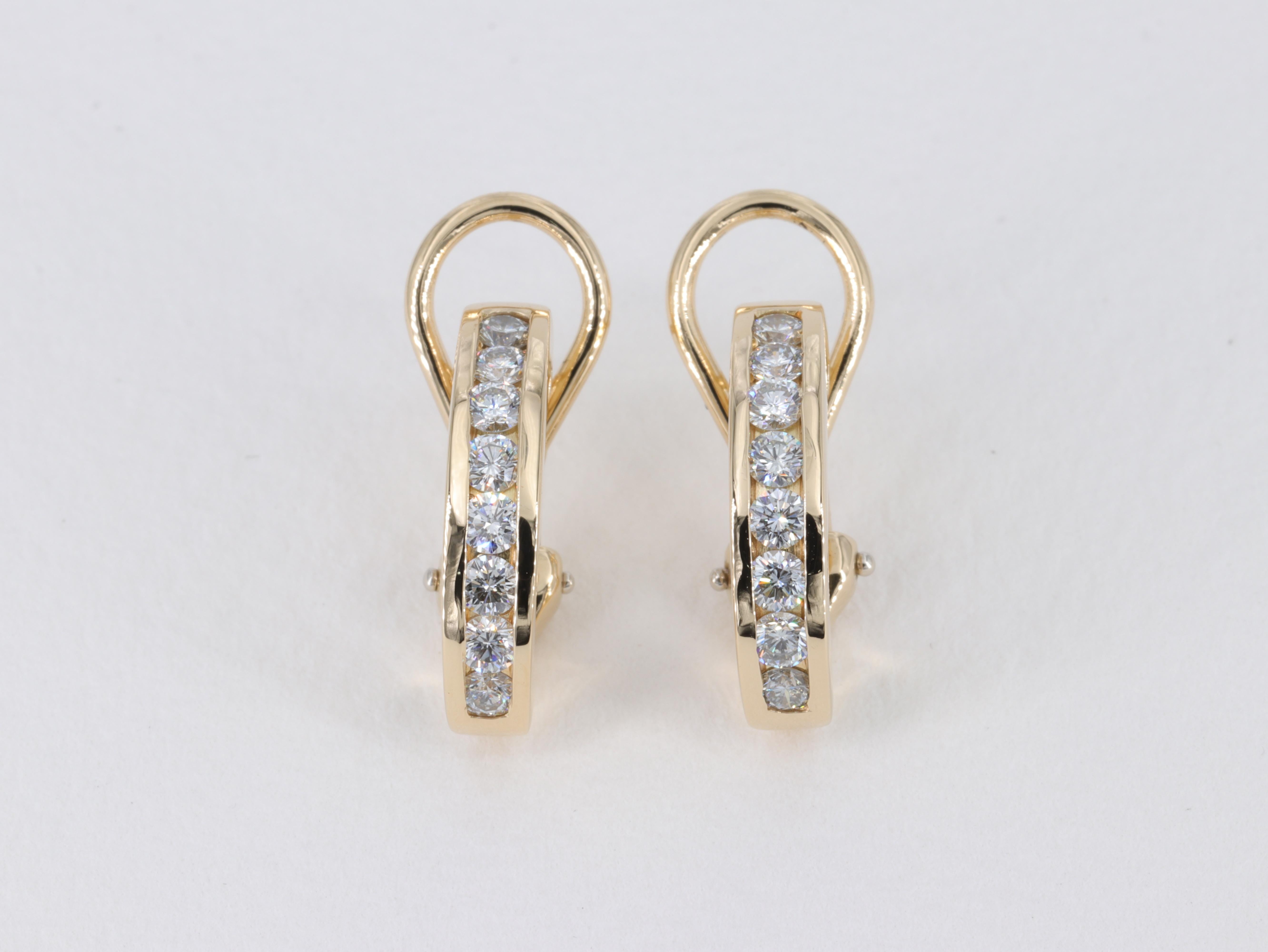 diamond huggie earrings tiffany