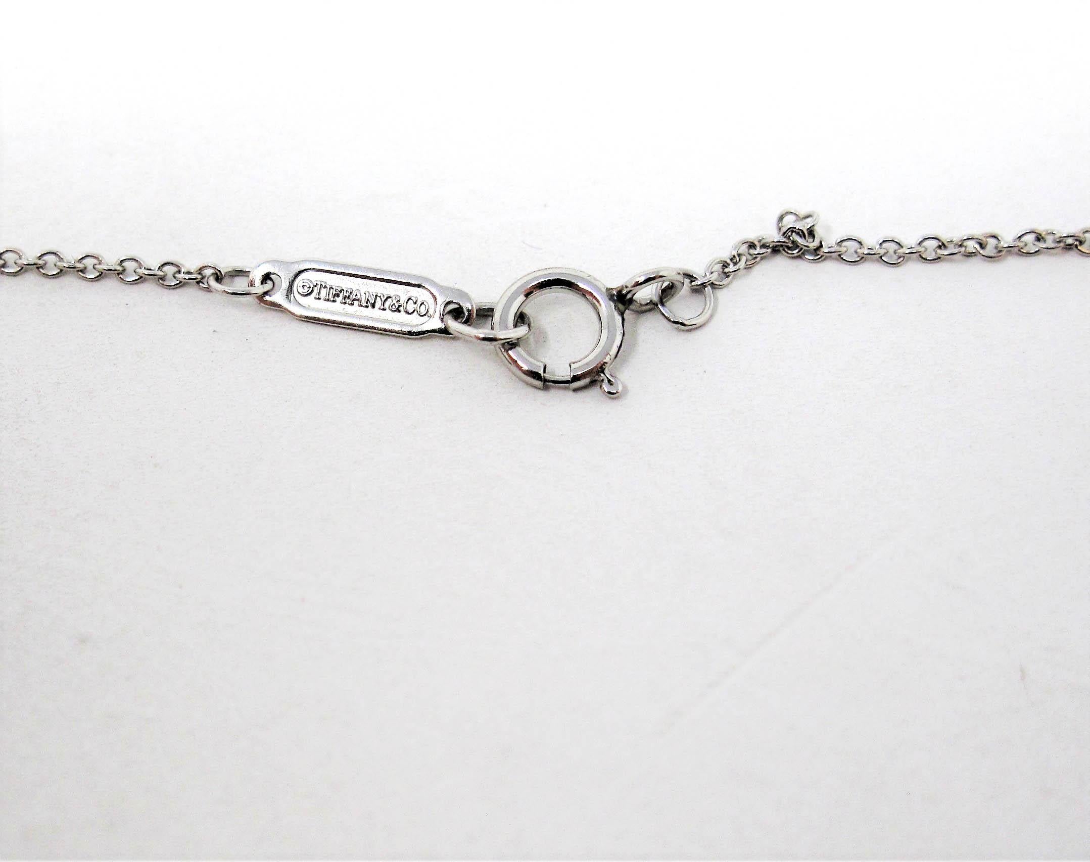 Tiffany & Co. Diamond Infinity Bracelet in Platinum with Box In Good Condition In Scottsdale, AZ