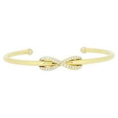 Tiffany & Co. Diamond Infinity Cuff Bangle