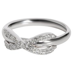 Tiffany & Co. Diamond Infinity Ring in 18k White Gold 0.13 CTW