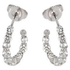 Tiffany & Co. Diamond Inside Out Hoop Earrings in Platinum 1.10 Carat