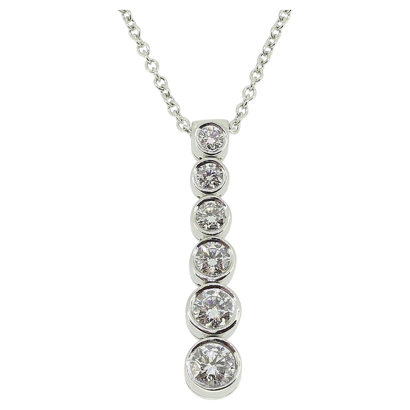 Tiffany & Co. Diamond Jazz Pendant Necklace For Sale
