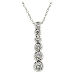 Used Tiffany & Co. Diamond Jazz Pendant Necklace