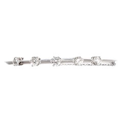 Tiffany & Co. Diamond Knife Edge 18 Karat Bangle Bracelet
