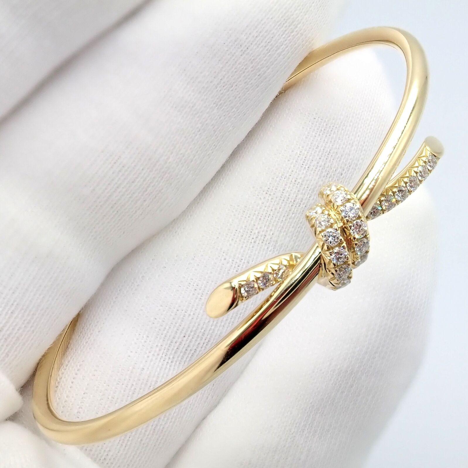 tiffany knot bracelet diamond