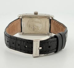Tiffany & Co. Diamond Ladies Grand Rectangular Tank Watch Quartz Battery Strap