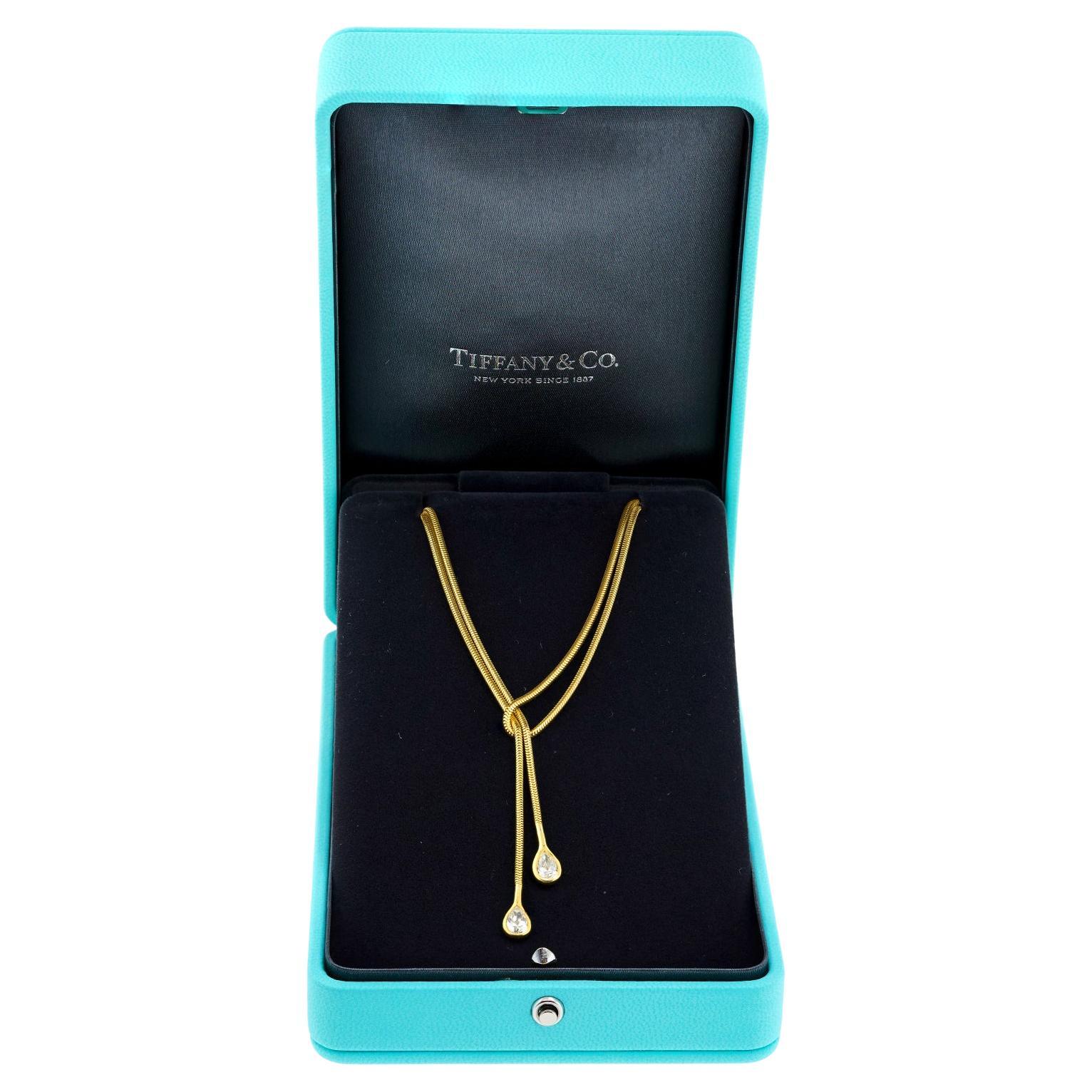 Tiffany 
Co. Diamond Lariat Necklace