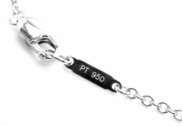 Tiffany and Co. Diamond Long Platinum Chain Necklace at 1stDibs