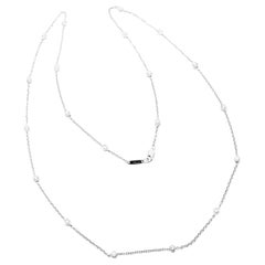 Tiffany & Co. Diamond Long Platinum Chain Necklace