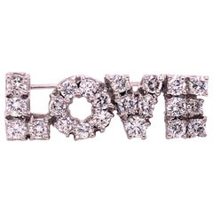 Tiffany & Co. Diamond Love Pin by Donald Claflin