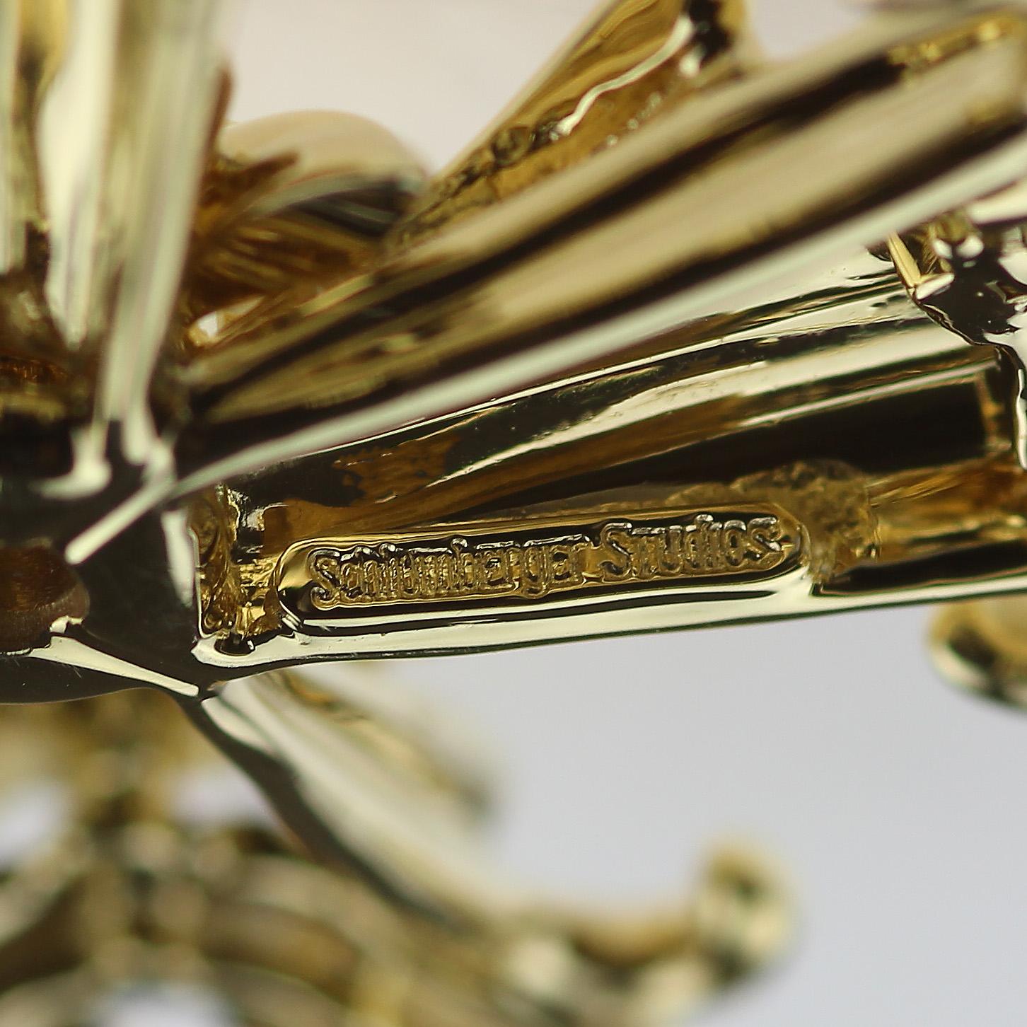 Women's Tiffany & Co. Schlumberger Diamond Clip-Brooch/Pendant, 18K Gold Maltese Cross