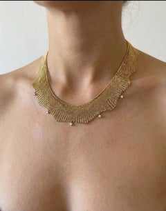 Tiffany & Co. Diamond Mesh Necklace in 18K Yellow Gold