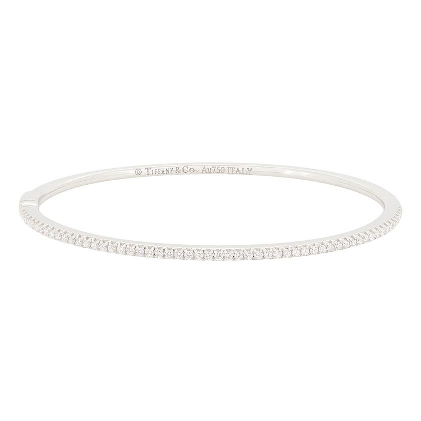 Contemporary Tiffany & Co. Diamond 'Metro' Bangle