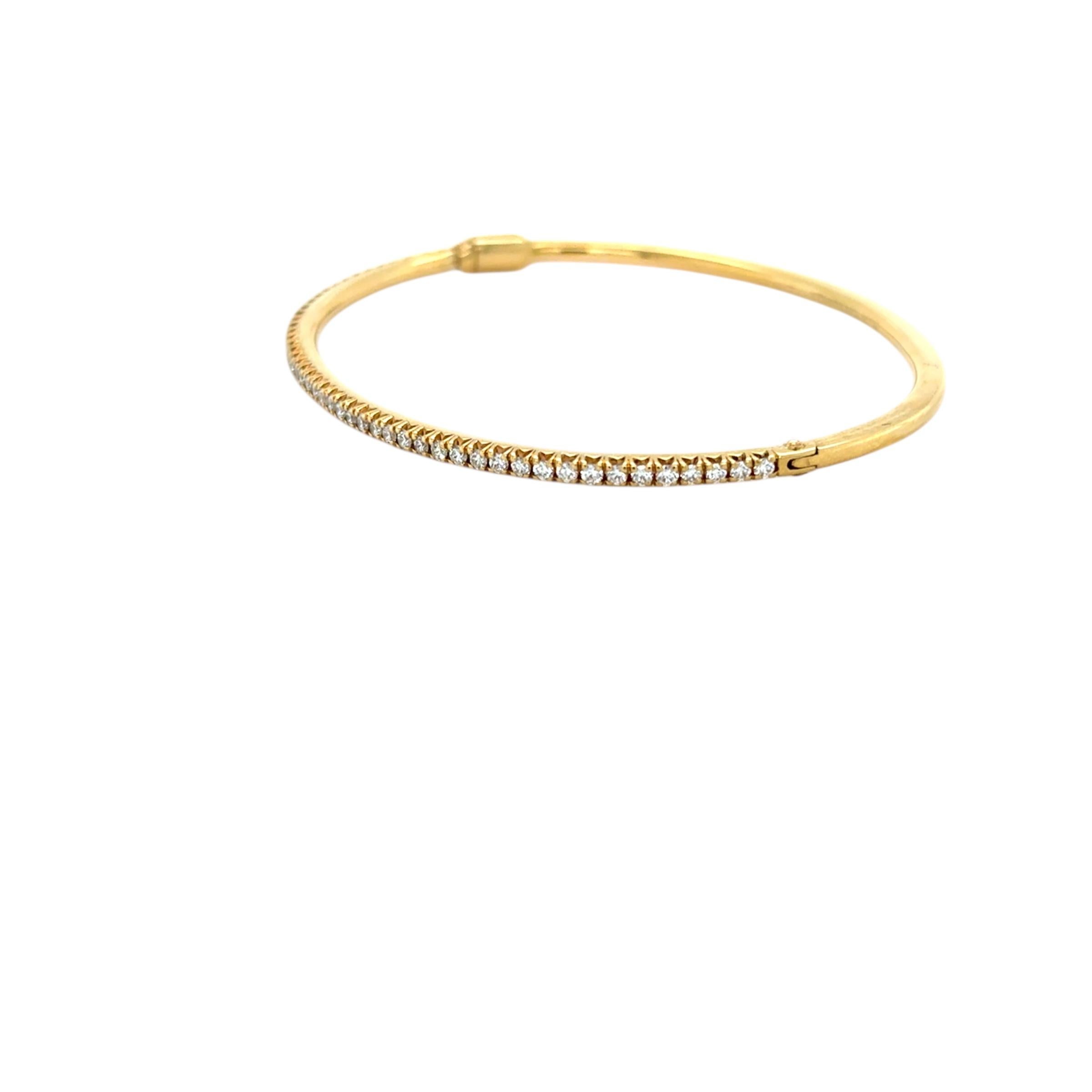 Contemporary Tiffany & Co., Diamond Metro Medium Bangle Bracelet For Sale