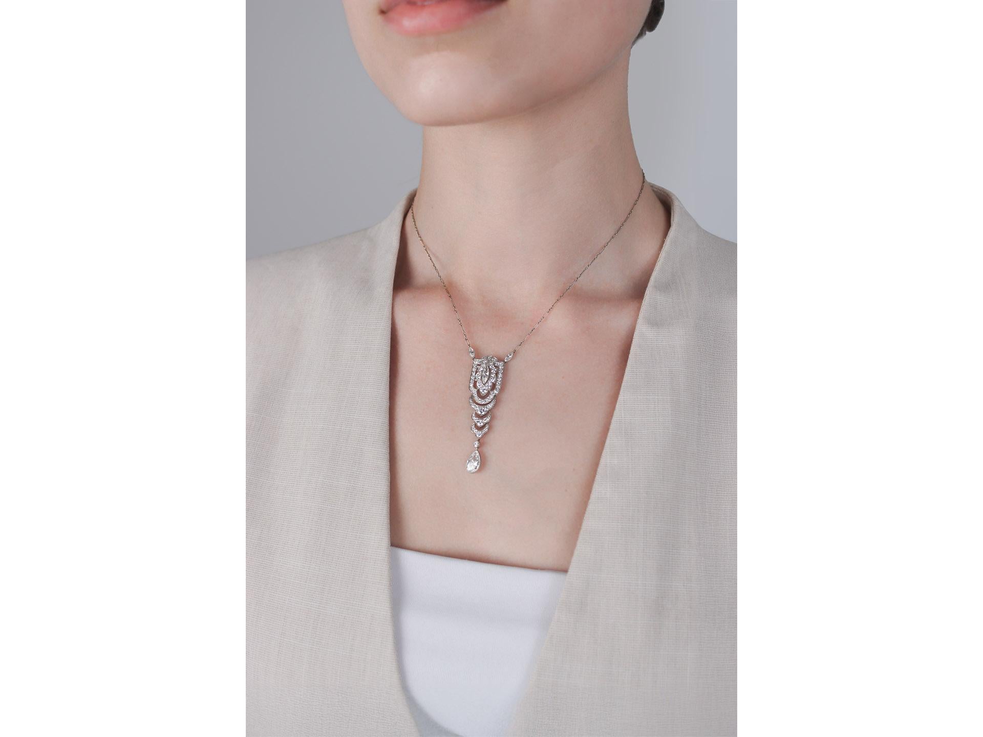 Collana di diamanti di Tiffany & Co., America, 1920 circa In condizioni ottime in vendita a London, GB