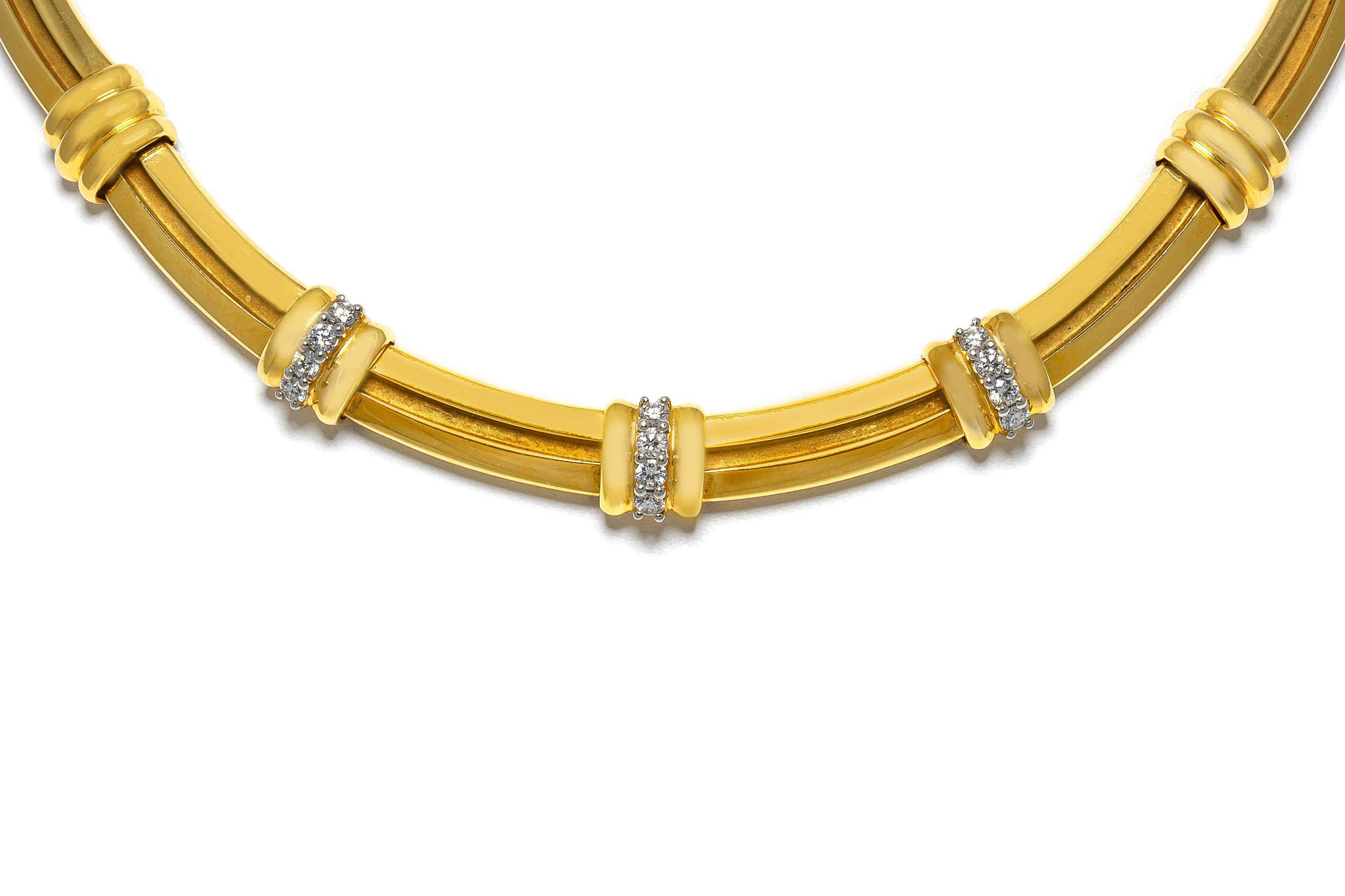 Round Cut Tiffany & Co. Diamond Necklace